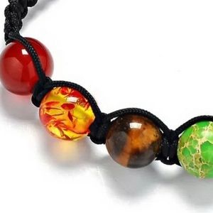 7 Chakra Healing Yoga Reiki Prayer Stones Balance Beaded Bracelet Bangle Women